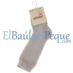 CONDOR Calcetines Altos Perlé Lino 304